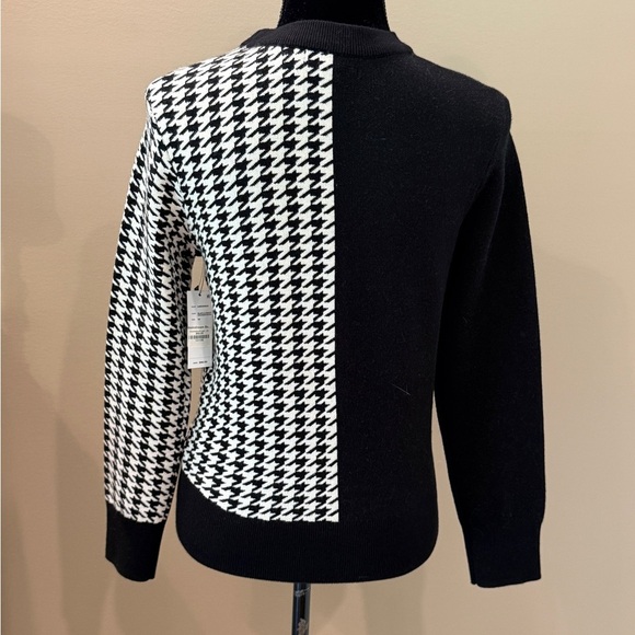 NWT Women’s LIVERPOOL Los Angeles Colorblock houndstooth sweater- Size XS - Picture 5 of 9